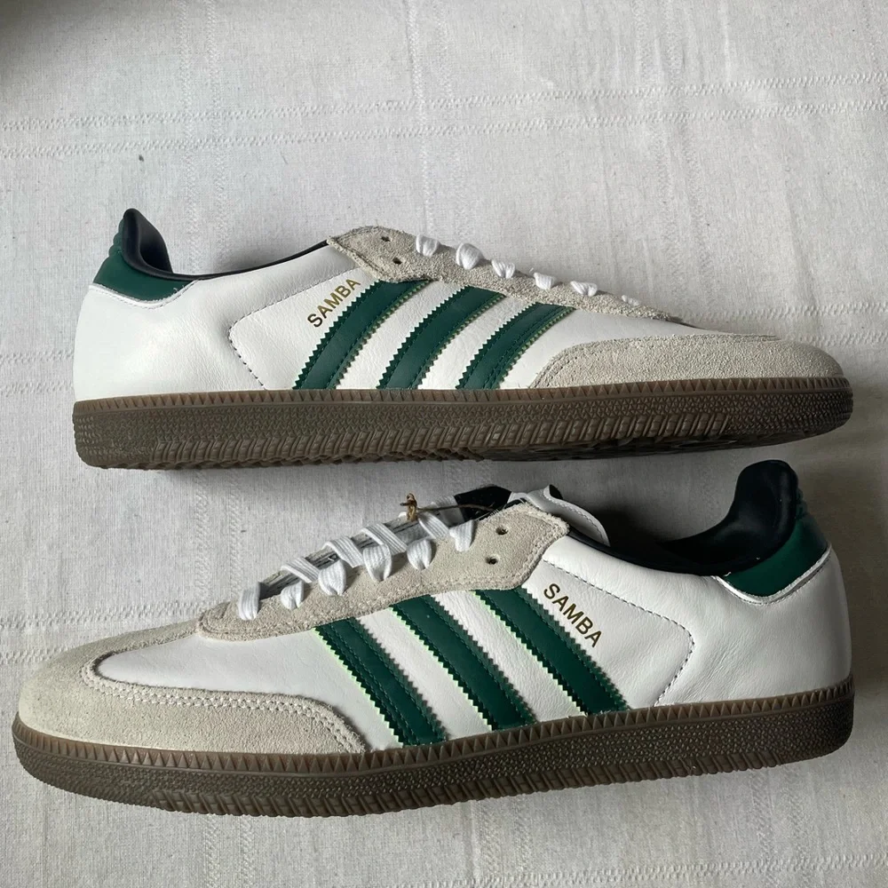 Adidas Samba ADV White College Green Sneakers Men's Size 11 GY6940 - Picture 6 of 9